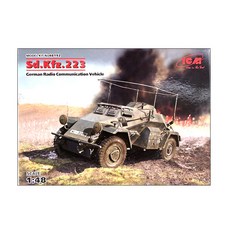 ICM塑料模型1/48 Sd.Kfz.223，德國無線電通信車, 1個