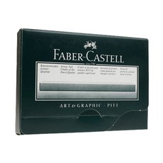 파버카스텔 PITT 스틱 콘테 낱색 M 128401, white, 12개입