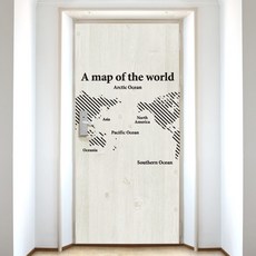 세계지도접착시트