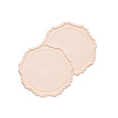 멜로우스페이스 오마주 실리콘 코스터 컵받침 2p, Peach pink