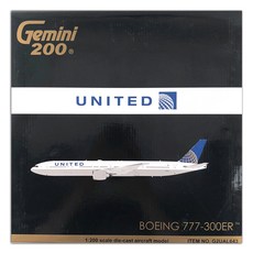 GeminiJets 비행기다이캐스트 1/200 United Airlines B777-300ER N2331U, 혼합 색상