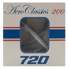 Aeroclassics 1/200 United Airlines B720 N7202U 비행기 다이캐스트, 혼합 색상