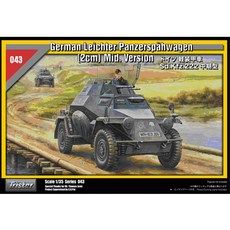TRISTAR 1:35 Leicht Pzspaehwagen 2cm Sd Kfz 222 mid version TRS35043 塑料模型裝甲車, 1個