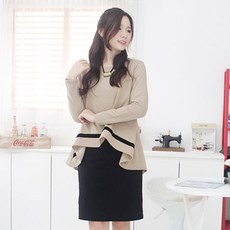 팡팡샵 T긴 기모 이중 더팩 수유 원피스