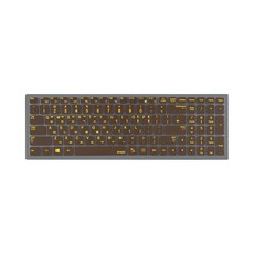 파인피아 삼성 노트북용 문자인쇄 칼라 키스킨 SS01번 / 삼성 NP301E5C / NP300V5A / NP305V5A, 초코렛, 1개