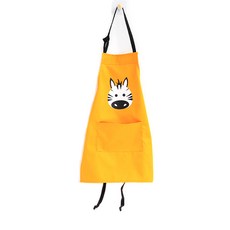 DM 알럽홈 동물캐릭터 앞치마 S, 옐로우지브라, 1개