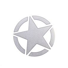 그리븐 Star 자동차 무광 별 메탈 스티커, 혼합 색상, 1세트
