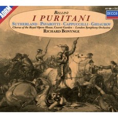 VINCENZO BELLINI - I PURITANI/ JOAN SUTHERLAND LUCIANO PAVAROTTI RICHARD BONYNGE EU수입반, 3CD