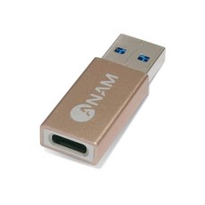 아남 USB C TYPE TO A 골드메탈 변환젠더, AGC-CFAM17