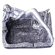 TP裝飾裸女煙灰缸, 銀, 1個