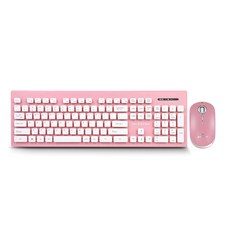 CJ이엔엠 OGNENTUS 무선키보드 마우스 세트, OGN-WKM20, PINK