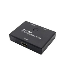 컴스 HDMI 선택기 1대2 양방향 DM495, 혼합 색상, 1개