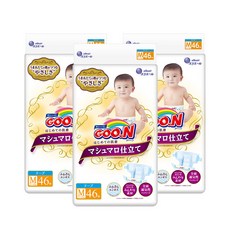 군 프리미엄 마시멜로 테이프형 기저귀 남녀공용, 중형(M), 138매