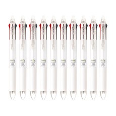  파이롯트 프릭션 슬림 3색 다색펜 0.5mm, 펄화이트, 10개 