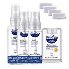 자우버 스프레이 포켓형 20ml + 원형 30ml x 2p + 50ml + 안경닦이 수건 4p B세트, 1세트