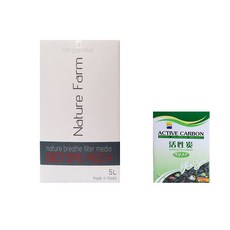 네이처팜 수질관리여과재 세트6 BIOTOPE ROCK 5L + 활성탄 500g, 1세트