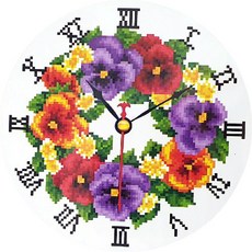 보석비즈십자수시계