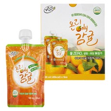 영농조합법인 제주친환경 온리 감귤주스, 100ml, 5개입