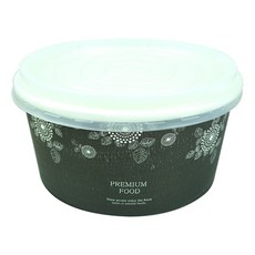 대경 다용도 종이용기컵 1500ml + 반투명뚜껑, 40세트