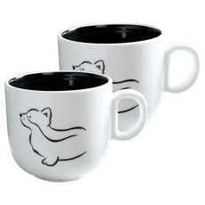 쓰임 마이리틀 머그컵 400ml, 퍼피, 2개입