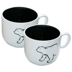 쓰임 마이리틀 머그컵 400ml, 테디, 2개입