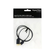 하이퍼 Mini HDMI to HDMI 케이블 HTUM08, 1개, 0.8m - minihdmi미디어플레이어