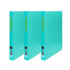 노블 프론티어 프리미엄 A4 2cm D링 바인더 3공, 연두, 3개 연두, 3개입