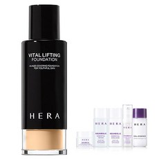 헤라 바이탈 리프팅 파운데이션 30ml P21호 핑크베이지 + 헤라 아쿠아볼릭심플 견본5종, 혼합 색상, 1세트