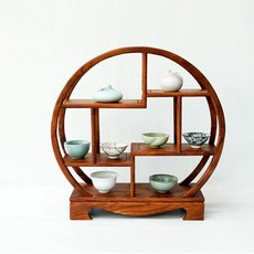 만풍 원형 화리목 장식장 좌대 40cm GZMF-001, 단일 색상