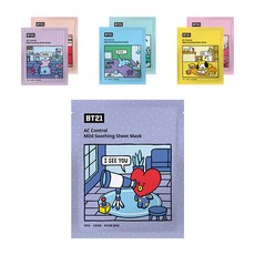 티엔 AC 진정 시트 마스크 BT21, 1개입, 7개
