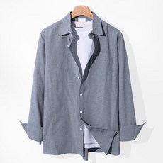 제이에이치스타일 남성용 베이직 옥스포드 긴팔 셔츠