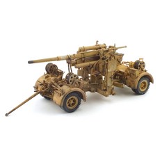仿製 1/32 德國 88 毫米水槍高射砲北非 1942 年塑料模型 WTS101490SA, 1個