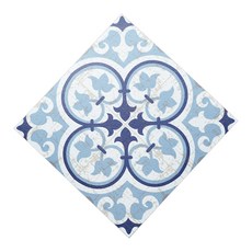 체리하우스 아다마알마 스페니쉬 타일 디자인 사각 코스터컵받침, 핀타블루, 1개