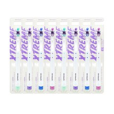덴터치 고탄력 초미세모 익스트림 칫솔 MINT + PURPLE + BLUE + PINK, 2세트