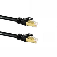인네트워크 40G CAT.8 S-FTP 랜 케이블 2M IN-8S02B, 블랙, 1개