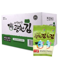 광천김 바삭바삭 파래도시락김, 4g, 128개