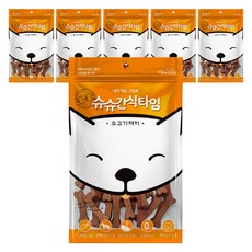 슈슈 간식타임 강아지 져키, 소고기져키, 6개