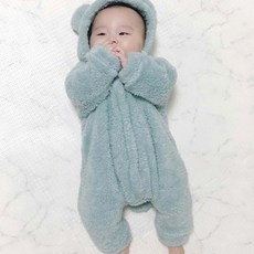 귀염둥이 보아털 곰탱이 방한우주복