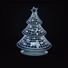홈마인 LED 크리스마스 3D 무드등, NO3 트리1