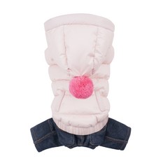  퍼피엔젤 팜팜 패딩점퍼 강아지짚업팬츠 6컬러 OW512, 502 PK 