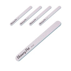 사라센 허니팟 지브라 네일파일 150/150그릿, 혼합 색상, 5개