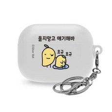 카카오톡 이모티콘 귀염뽀짝 에어팟 프로 이어폰 실리콘케이스, 단일 상품, 04.울지망고 얘기해바