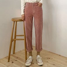 엔비룩 여성용 세상 편한 일자 스판 코듀로이 팬츠
