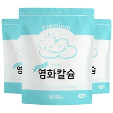 소다스쿨 프리미엄 염화칼슘 제설 제습 리필용, 3kg, 3개