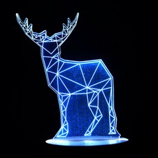 홈마인 LED 3D 무드등 E type 동물 1 시리즈, E21 사슴3