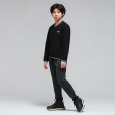 키스포 주니어용 브이넥 심플 트레이닝 세트