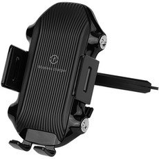 코시 레이싱 15W 오토 슬라이드 스마트폰 고속 무선 충전 거치대 JCGR3443WLAT, 1개, 블랙