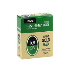 자바펜 나노 골드 1000 샤프심 2B, 0.5mm, 12개
