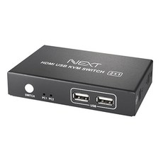 넥스트 2대1 USB HDMI KVM 스위치 무전원 듀얼모니터 NEXT 7102KVM 4K
