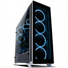 앱코 수트마스터 아우라 컴퓨터 케이스 USB3.0 강화유리 화이트, 603G